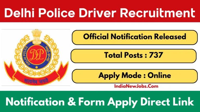 Delhi Police Driver Vacancy 2025