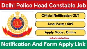 Delhi Police HC Ministerial Recruitment 2025