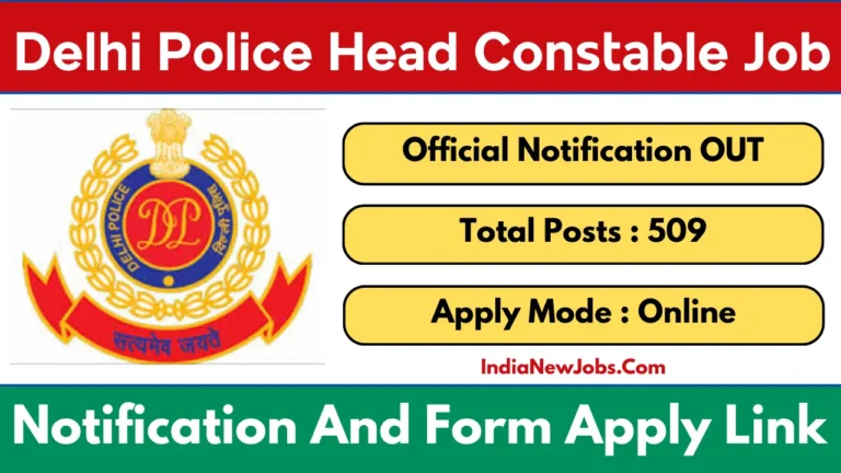 Delhi Police HC Ministerial Recruitment 2025
