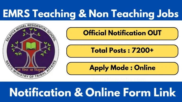 EMRS Teaching Non-Teaching Vacancy 2025