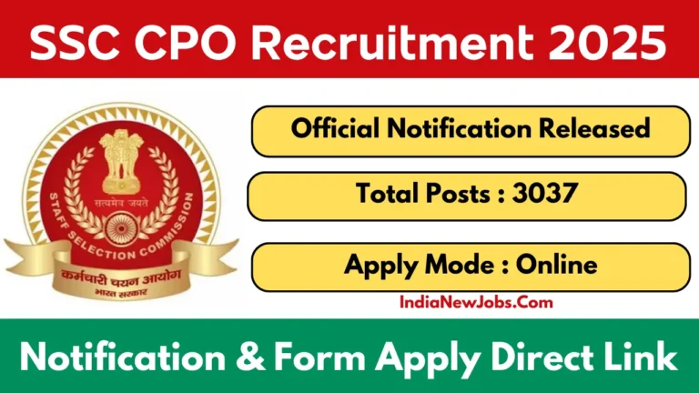 SSC CPO Recruitment 2025