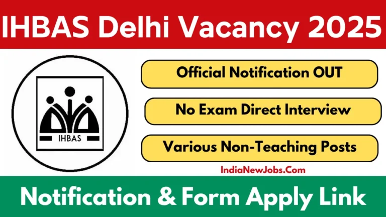 IHBAS Delhi Recruitment 2025