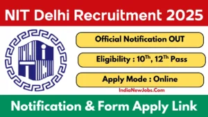 NIT Delhi Recruitment 2025