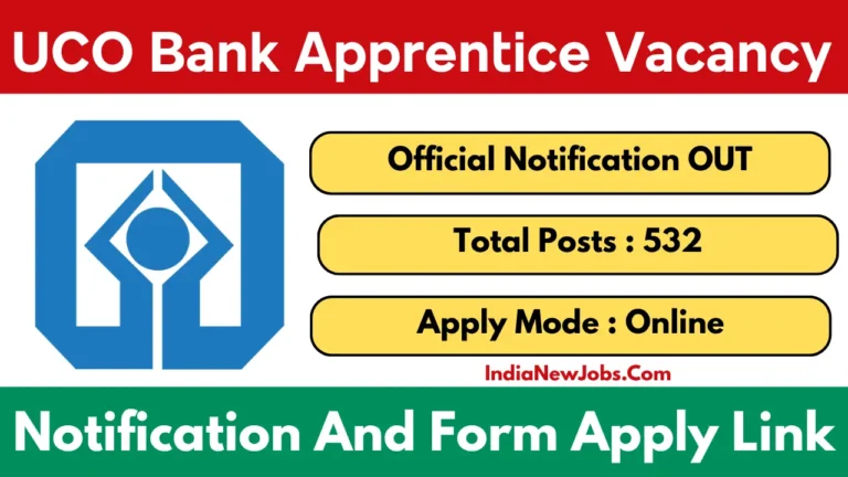 UCO Bank Apprentice Recruitment 2025