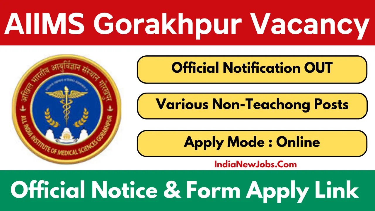 AIIMS Gorakhpur Non-Teaching Vacancy 2025