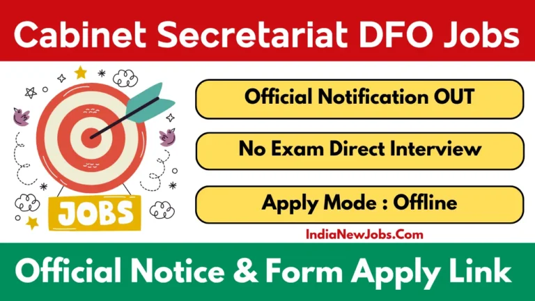 Cabinet Secretariat DFO Recruitment 2025