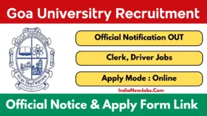 Goa University Recruitment 2025