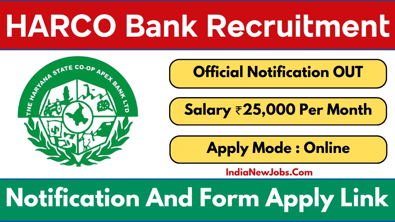 HARCO Bank Apprentice Recruitment 2025