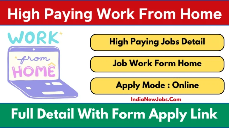 High Paying Work From Home Jobs in India 2026