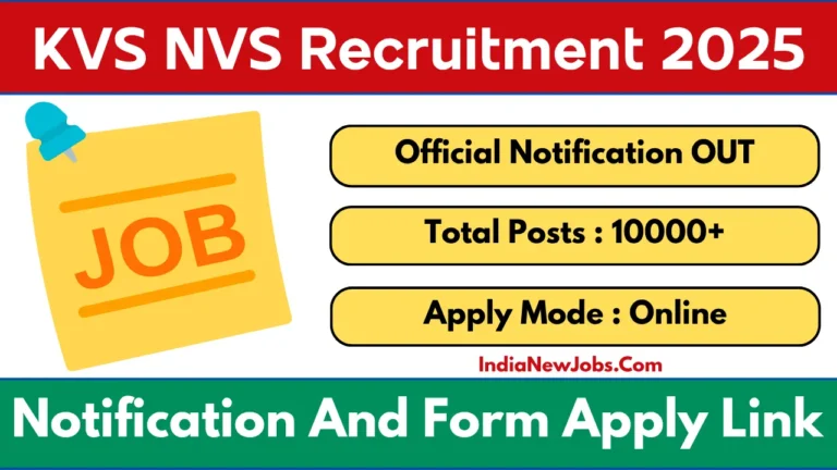 KVS NVS Vacancy 2025 Various Teaching and Non-Teaching