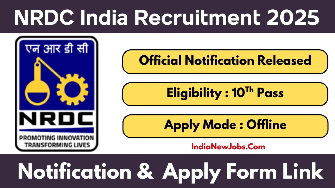 NRDC India Recruitment 2025