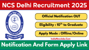 Navy Children School Delhi Vacancy 2025 Notification And Application Form
