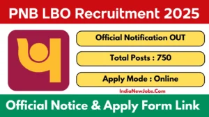 PNB LBO Recruitment 2025