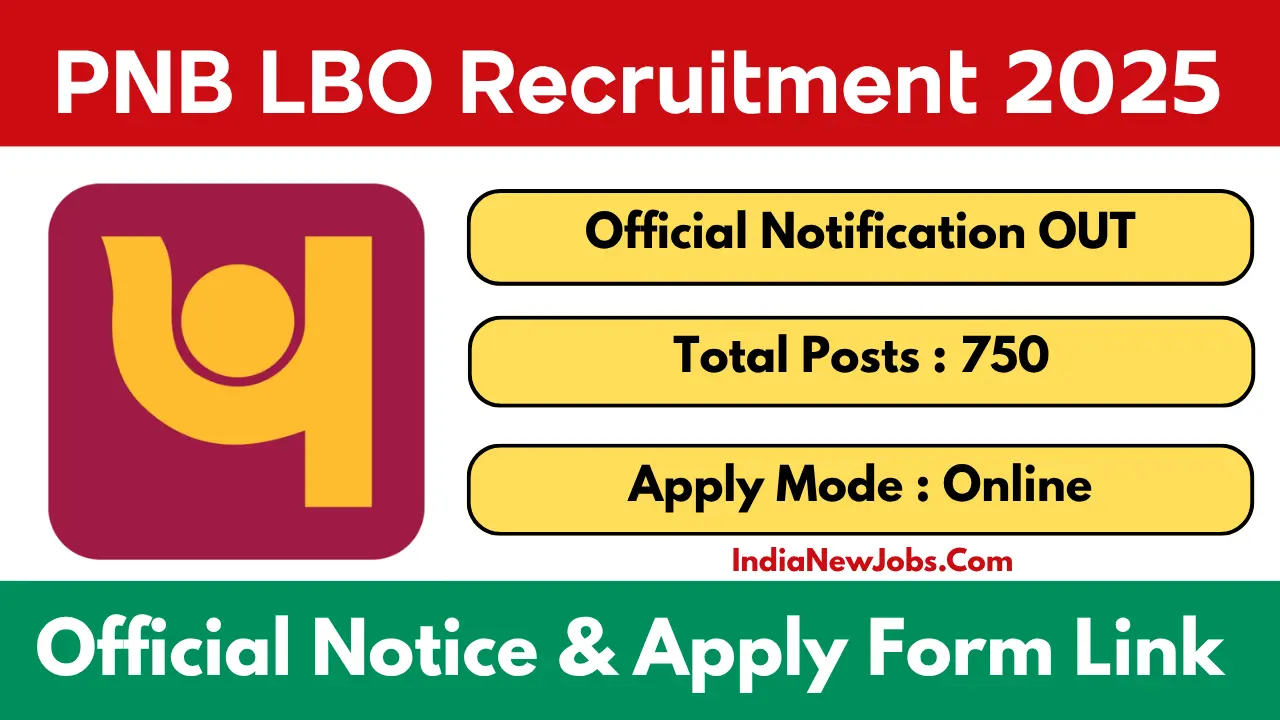 PNB LBO Recruitment 2025