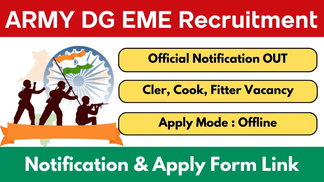 Army DG EME Udhampur Recruitment 2025-26