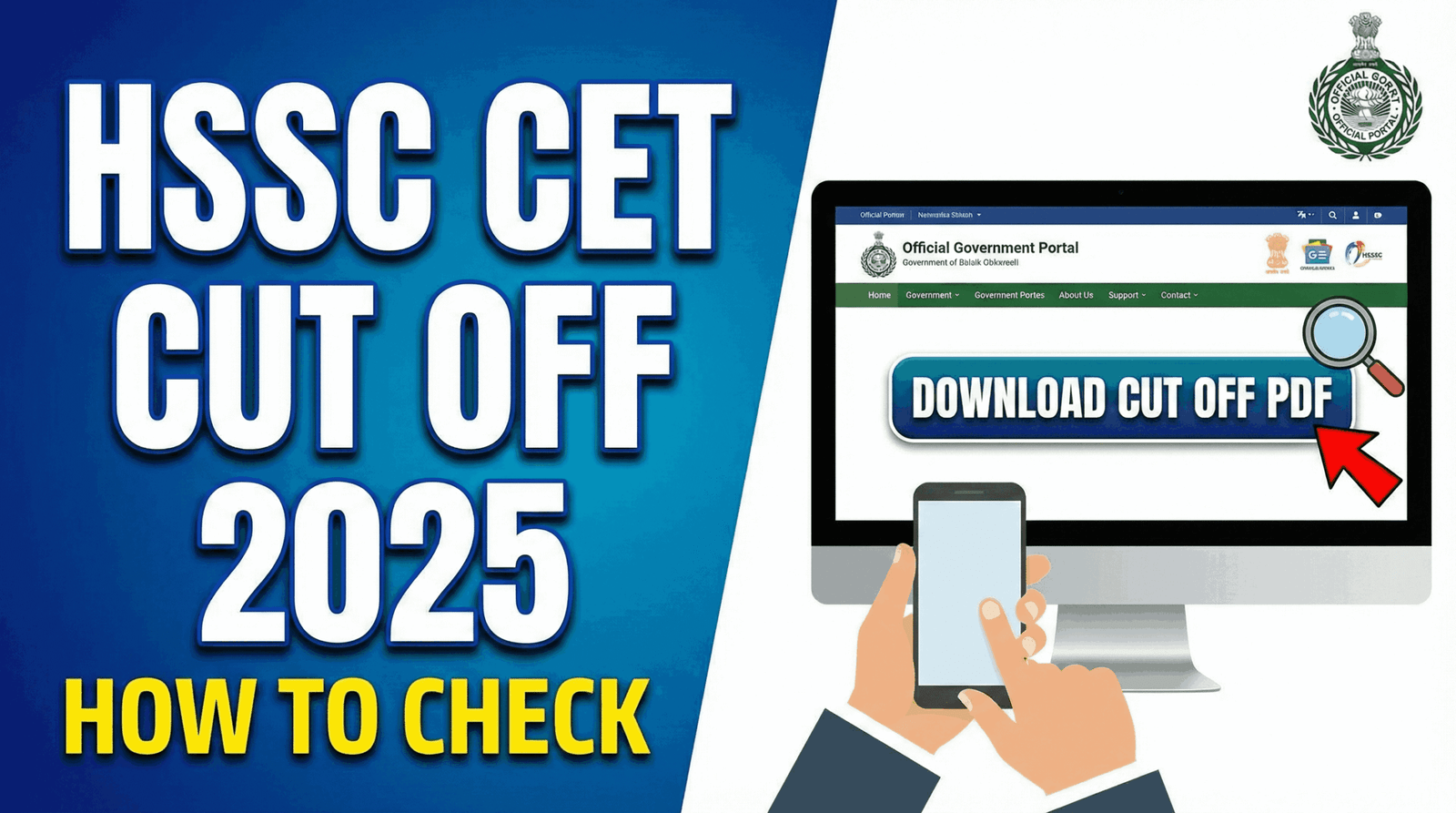 HSSC CET Cut Off 2025