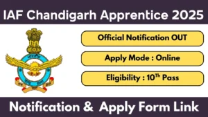 IAF Chandigarh Apprentice Recruitment 2025