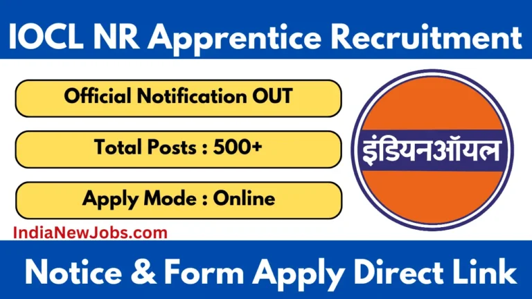 IOCL NR Apprentice Recruitment 2025-26