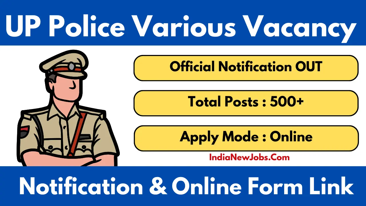 UP Police SI ASI Clerk Accounts Recruitment 2025-26 Notification OUT, Apply Online