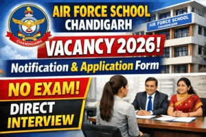 Air Force School Chandigarh Vacancy 2026