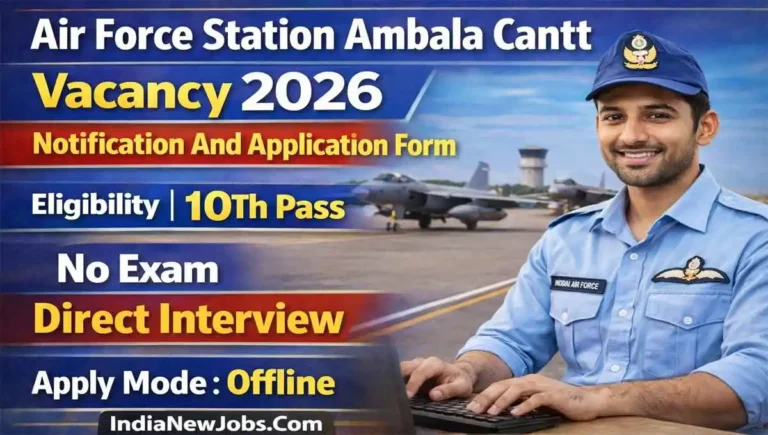 Air Force Station Ambala Cantt Vacancy 2026 Notification And Application Form