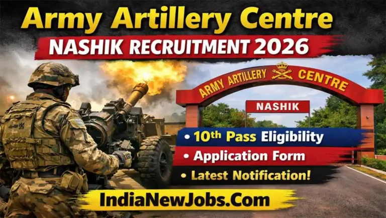 Army Artillery Centre Nashik Recruitment 2026