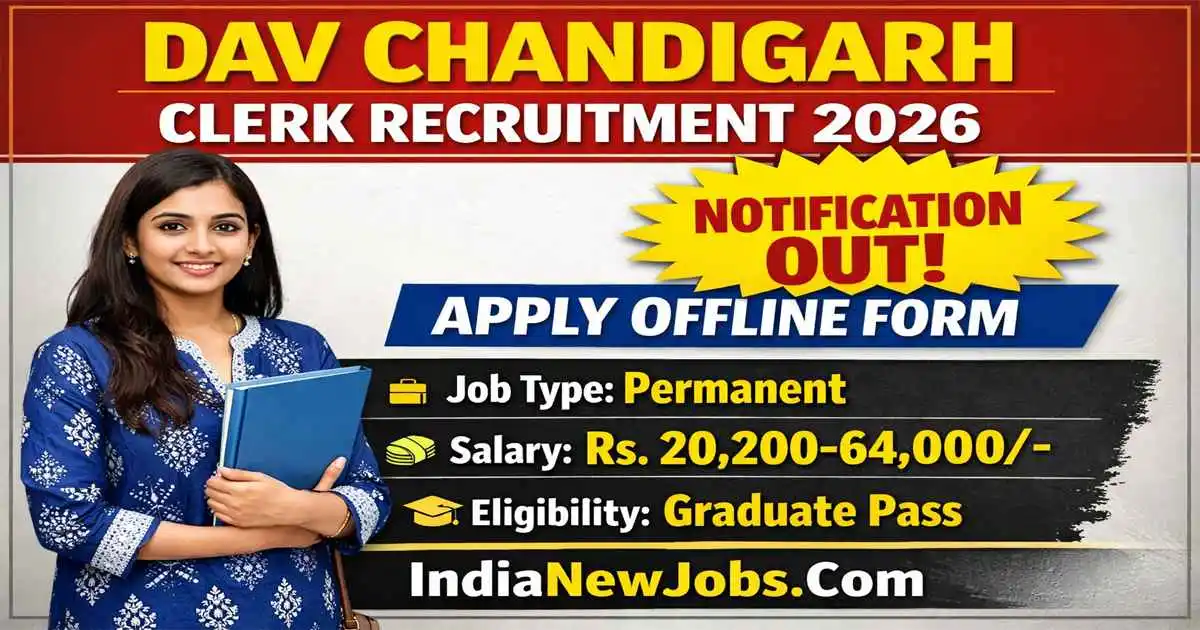 DAV Chandigarh Clerk Recruitment 2026