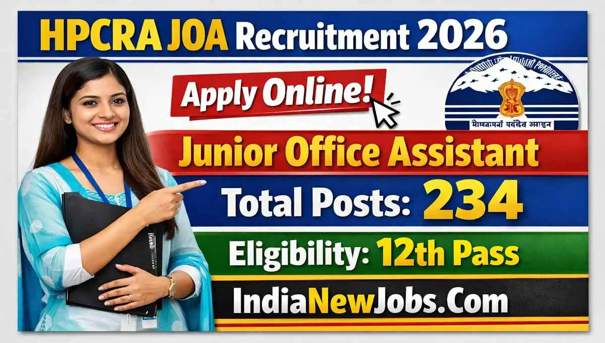 HPCRA JOA Recruitment 2026 Notification Out for Junior Office Assistant Posts, Apply Online
