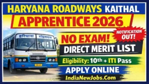 Haryana Roadways Kaithal District Apprentice 2026