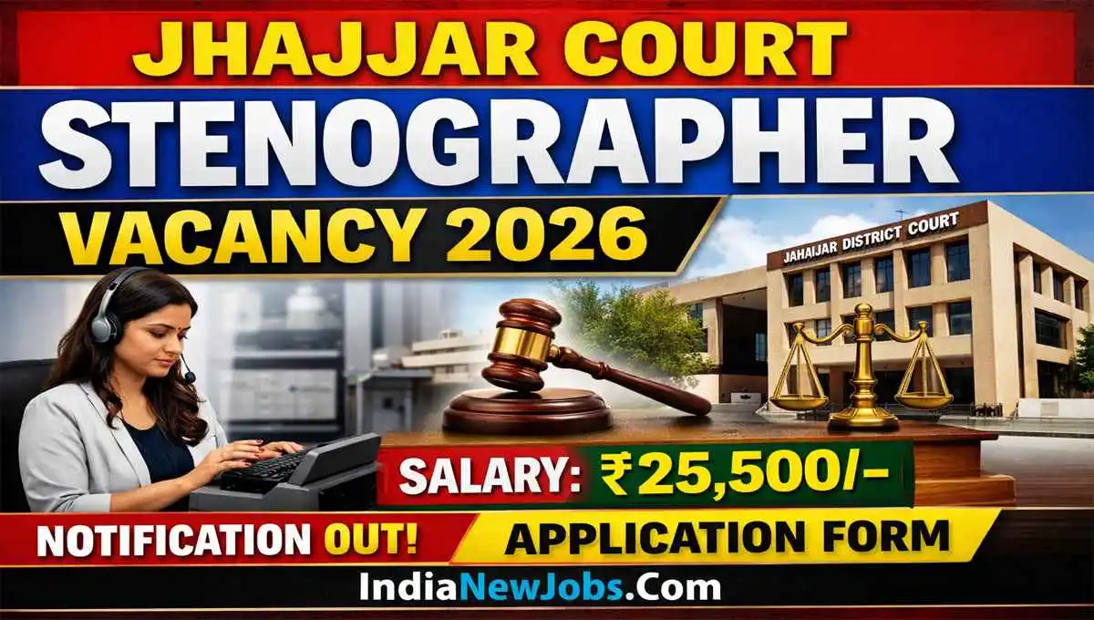 Jhajjar Court Stenographer Vacancy 2026