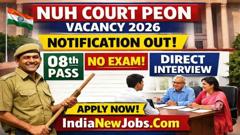 Nuh Court Peon Vacancy 2026 Notification And Application Form