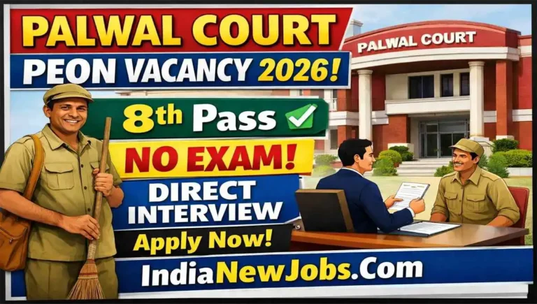 Palwal Court Peon Vacancy 2026 Notification And Application Form