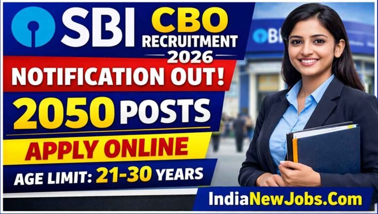 SBI CBO Recruitment 2026