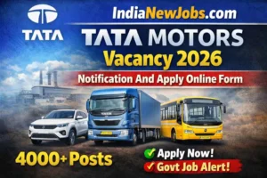 TATA Motors Vacancy 2026 Notification And Apply Online Form