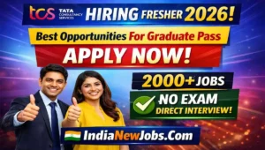 TCS Hiring Fresher 2026 Best Opportunities For Graduate Pass - Apply Now