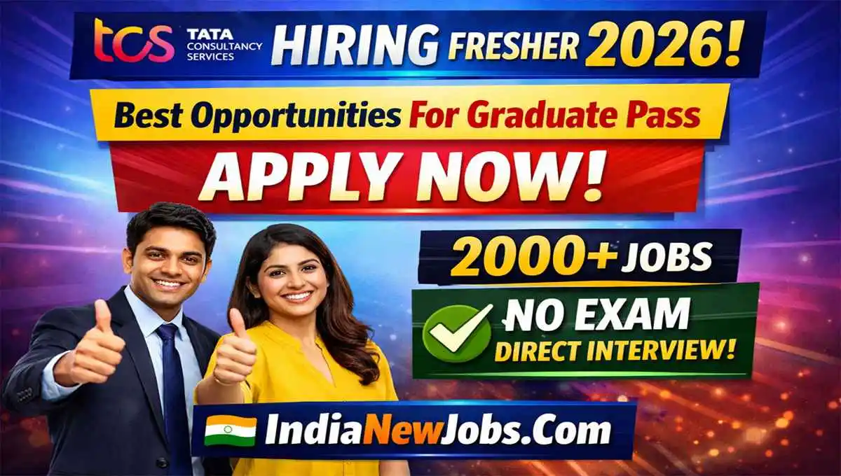 TCS Hiring Fresher 2026 Best Opportunities For Graduate Pass - Apply Now