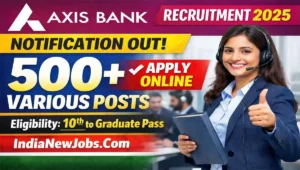 Axis Bank Recruitment 2026 Notification For 500+ Posts Apply Online Form