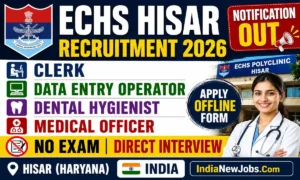 ECHS Hisar Recruitment 2026