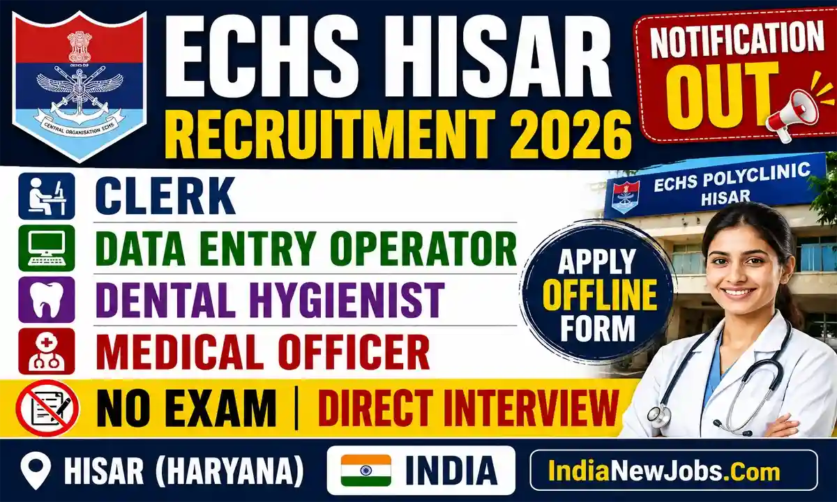 ECHS Hisar Recruitment 2026