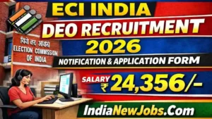 ECI India DEO Recruitment 2026 Notification And Application Form