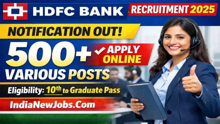HDFC Bank Recruitment 2026 Notification OUT For Various Posts Apply Online