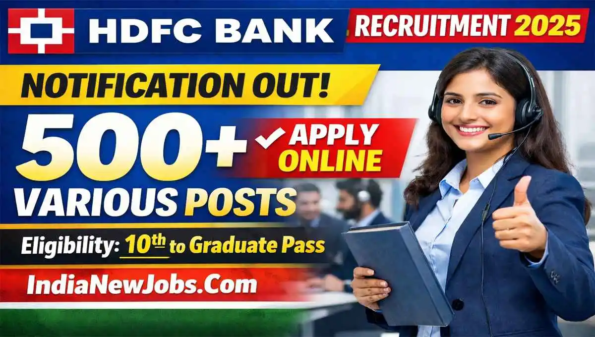 HDFC Bank Recruitment 2026 Notification OUT For Various Posts Apply Online