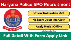 Haryana Police SPO Recruitment 2026