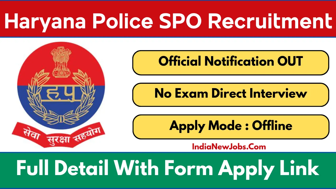 Haryana Police SPO Recruitment 2026