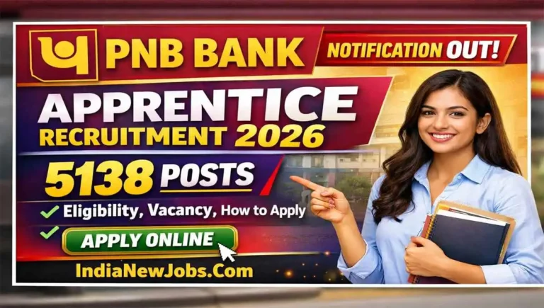 PNB Bank Apprentice Recruitment 2026 Notification Out for 5138 Posts, Check Details