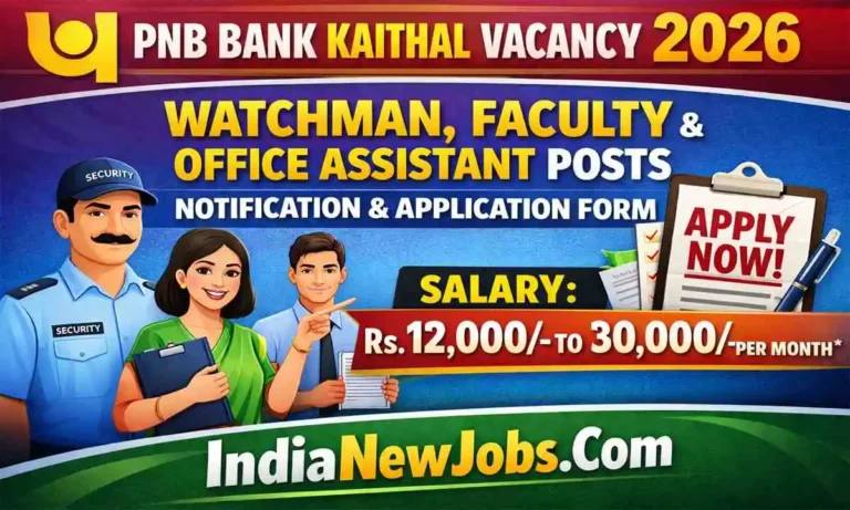 PNB Bank Kaithal Vacancy 2026