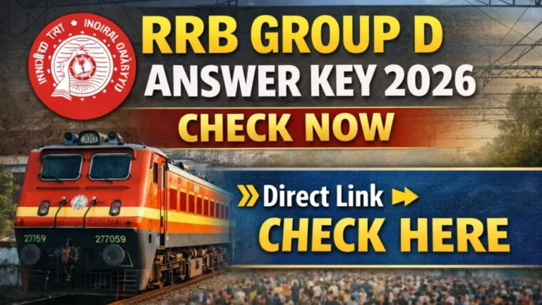 Railway Group D Answer Key 2026