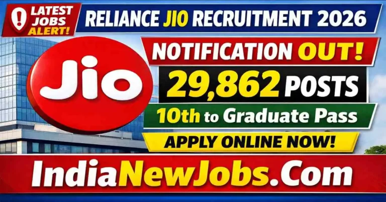 Reliance Jio Recruitment 2026 Notification OUT For 29,862 Posts Apply Online Form