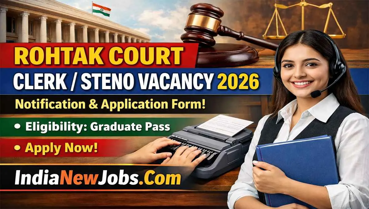 Rohtak Court Clerk Steno Vacancy 2026 Notification And Application Form
