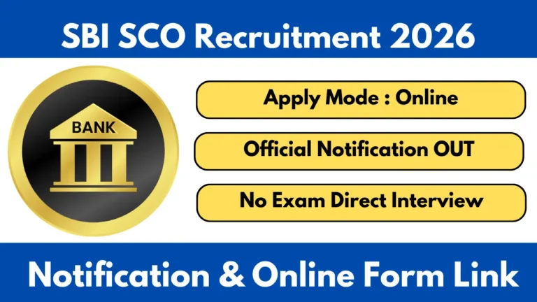 SBI SCO Recruitment 2026